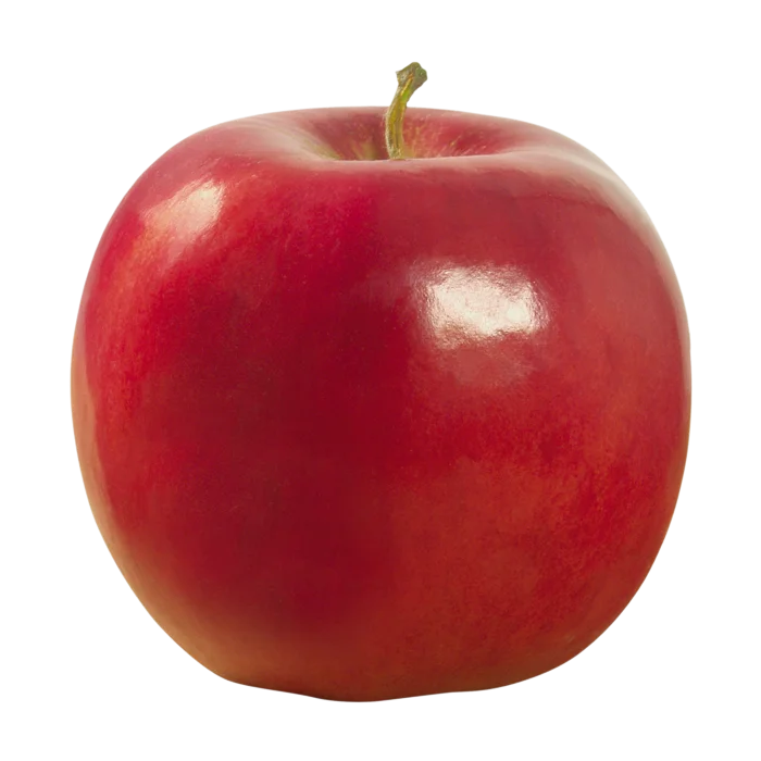 una manzana roja